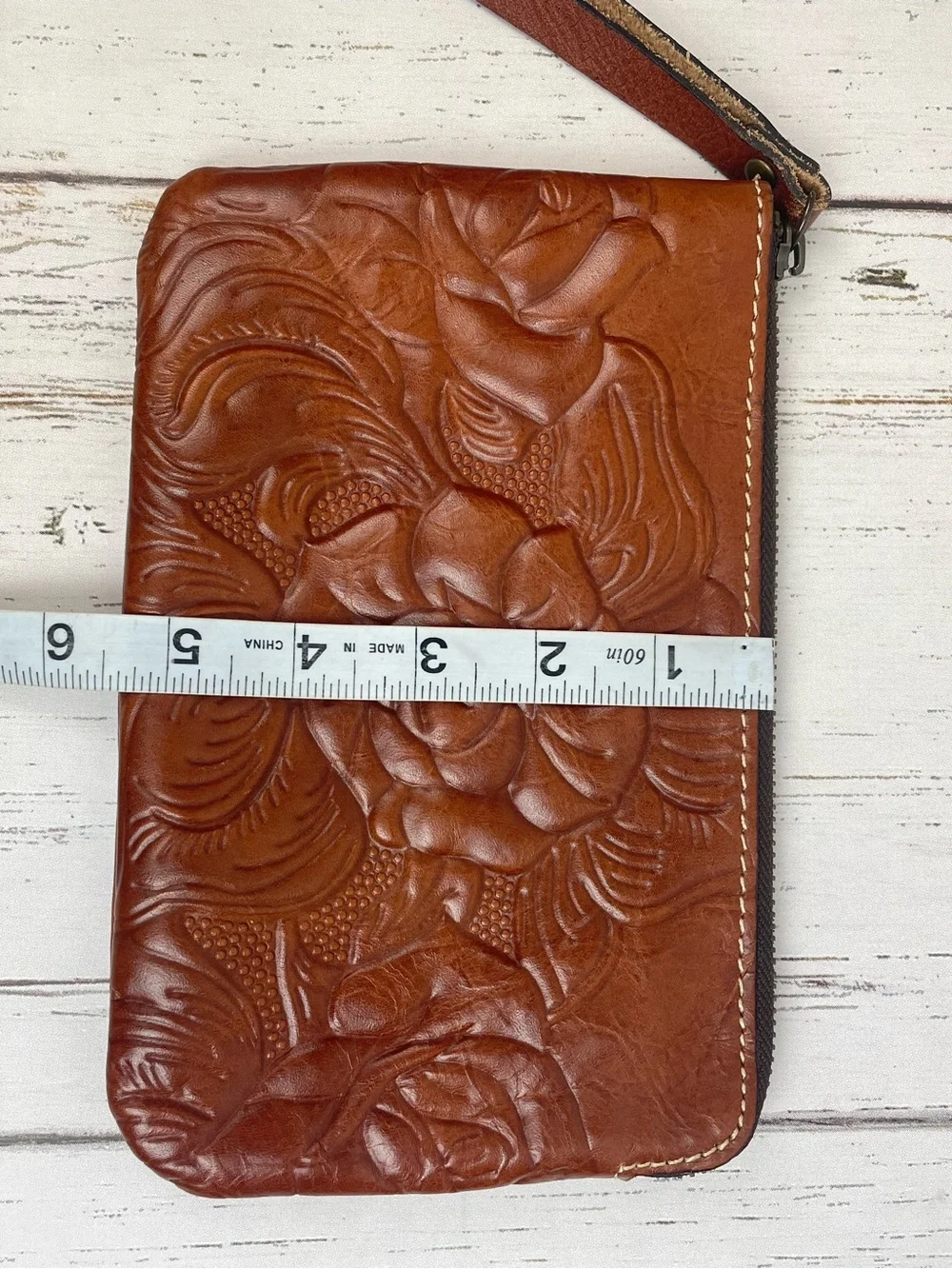 Patricia Nash Tooled‎ Italian Leather Wristlet/Wallet